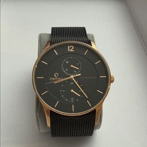 Black and Gold Men's Watch